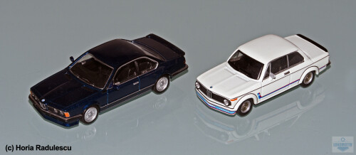 64 BMW E24 M635CSi and 2002 turbo Kyosho 1