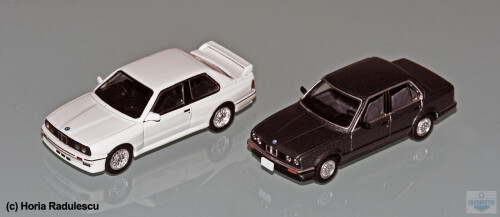 64 BMW E30 M3 Evo MiniGT and 315i TLV Neo 1