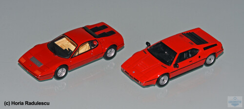64 Ferrari 512 BBi TLV Neo and BMW M1 Kyosho 1